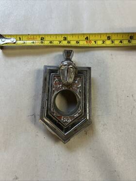 9841320 Chevrolet 1972 Monte Carlo Trunk Lock Cylinder Bezel Used