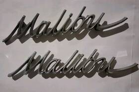 Chv4325-pr Chevy Restoparts Malibu Rear Quarter Emblem Set For 1966-1967 Models