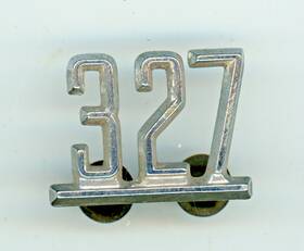X-263 Chq Chevy 327 Fender Emblems With Nuts Used Condition