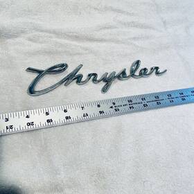 1863131 Chrysler 1962 300 H Emblem Rear Tail Panel Badge Script Trunk Lid Ornament Trim