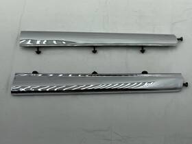 2099808 Chrysler 1962 Grill Bar Chrome Moldings Mopar Front Center Tie Trim Divider Pair