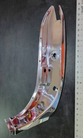 Cmtc-djt899091 Chrysler Driver Left Door Jam Striker Trim Polished Stainless Maserati Tc Nice