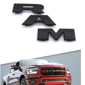 68309785ab Dodge 1 Oem Ram Grille Emblem Front 3d Nameplate Badge For 2019 2020 1500 Black L