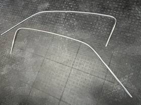 M3646 Dynacorn 1965 1966 Mustang Fastback Shelby Roof Drip Rail Moldings Original Matching Pair