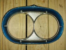 13061-a Edsel 1958 Ranger Left Headlight Bezels 13061 Original Trim Chrome