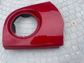 1096310x Fiat 2012-2019 500 Front Left Driver Side Dash Ac Air Vent Trim Bezel Red