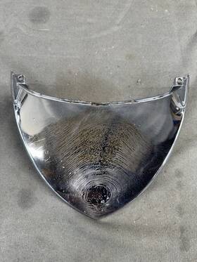 Fomoco Bad-16851-a 1957 1958 Ford Fairlane Custom 500 Front Hood Scoop Emblem Trim Molding Skyliner