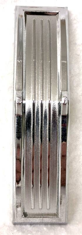 C4ab-16b150-b Fomoco Oem 64 Ford Galaxie Custom Fender Trim Middle/rear Piece Triple Bar Chrome #2