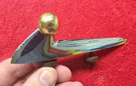 1018843 Ford Original 1959 Front Fender Ornament P/n -galaxie 500 Nice Used