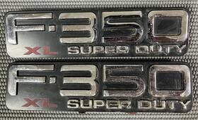5c3z-16720-cb Ford Pair 2 F-350 Xl Super Duty Emblem Badge Left Right Nameplate