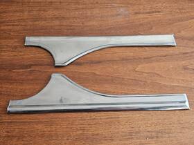 7029076a Ford Vintage Pair 1954 Stainless Door Trim Moldings 4dr Rh And Lh 7325557