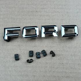 7954-7957 Ford 7954 Vintage Car Hood Front Chrome Letter Set F-o-r-d #7954-7957 40s 50s 60s