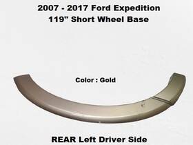 7l14-78291c21-af Ford 7l1z7829165aptm 07 To 17 Expedition Rear Left Driver Wheel Fender Flare Molding