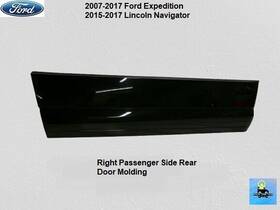 7l1z4025556aptm Ford 07 To 17 Expedition Right Rear Door Molding Trim Black 131 Inch Wb