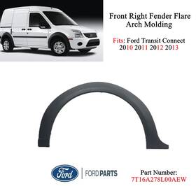 7t16a278l00aew Ford Genuine Transit Connect 2010-2013 Front Right Fender Flare Arch Molding