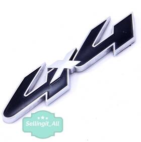 8l2z-7842528-a Ford 08-11 Explorer Black And Chrome 4x4 Logo Emblem Rear Nameplate Badge Oem