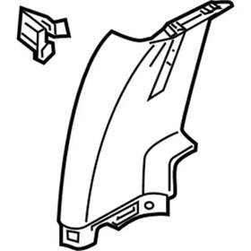 Bc3z-25278d13-af Ford Genuine Door Pillar Post Trim Set