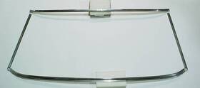 C7wy-6542512-a Ford 1967 1968 Mercury Cougar Front Windshield Moulding /trim Set