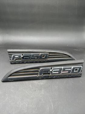 Cc3z-16720-dc Ford 11-16 F-350 Super Duty Xl Fender Emblem Right And Left Badges