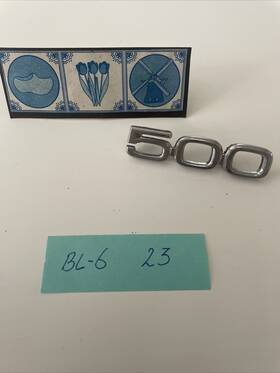 D1ab-54290c98-aa Ford 1971 Custom 500 Rear Trunk Emblem Badge Script