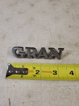 D20b-16098-ea Ford Gran Torino Emblem Vintage Inch Oem Original I314