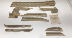 D3zz-6320000-a Ford 1971-1973 Mustang Nos Stripe Kit Decals Pinstripe Body Panel New Old Stock