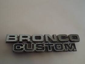 D6tzi13278do7b Ford Emblem 1978 1979 Bronco Custom 78 79 Badge 4x4 Trim Fender Cowl Hood Part E