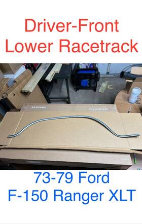 D7tz-16004-aa Ford 73-79 F-150 Ranger Xlt - Driver-front Fender Racetrack Lower Trim Molding