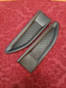 16178-d Ford Dg1z 16178-c Oem 13-19 Taurus Police Fender Moulding Vent Black Interceptor Set Both