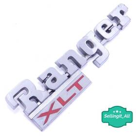 E3tz-16720-c Ford 85-88 Ranger Xlt Chrome Fender Emblem Oem Nameplate Badge 86