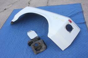 E7tb-16313 Ford 87-98 96 F350 F450 F550 Rear Dually Fender Genuine Factory Oem White Left L