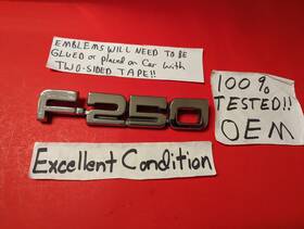 E8tb-16b114-ba Ford 1 Oem 1987-1991 F-250 F250 Emblem Fender Rh Lh Side Badge Factory Nice