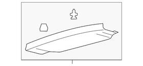 Fa1z-5841308-af Ford Genuine Upper Trim