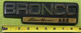 Frdbrn9296fd Ford 92 93 94 95 96 Bronco Eddie Bauer Fender Emblems Nameplate Badge