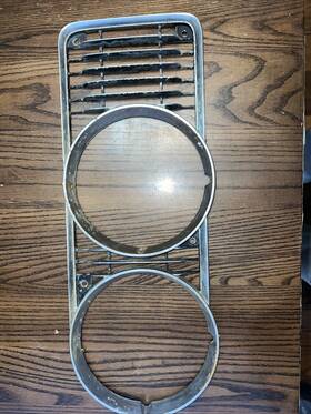 D1wy-13064-b Ford-mercury 1971 1972 Cougar Rh/ps Headlight Door Grille Bezel Extension Oem Orig