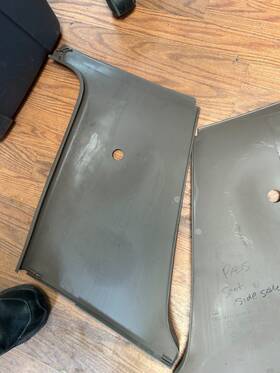 Ford Truck 198.fd8296 Bronco Pair Of Left And Right Upper B Pillar Trim Panel Mocha Fits 1992-1996