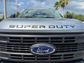 Vpc3z-9942528-fb Ford 23 Thru 26 Super Duty Oem Matte Black Hood Lettering Trim