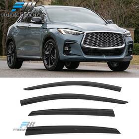 Fz-wdlp-iqx5522 Freemotor802 Fits 22-25 Infiniti Qx55 Low Profile Style 4pc Window Visors Sun Guard Rain Vent