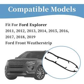 7825333-aa Gearzaar Bb53 New Front Edge Of Rear Door Weatherstrip Seal For 2011-2019 Ford Explorer Lh -us