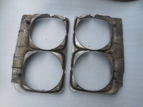 1385516 General Motors 1385516&517 R&l 69 Buick Skylark Sportwagon Gs Headlight Bezels Surrounds Used
