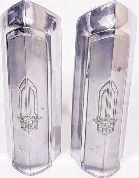 1604916 General Motors Gm Fender Extensions 1975 1976 Eldorado Cadillac Chrome Front Corner