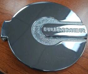 19159135 General Motors 03-7 Hummer H2 / H3 Chrome Gas Fuel Tank Cap Bezel Door Only Look At Pics