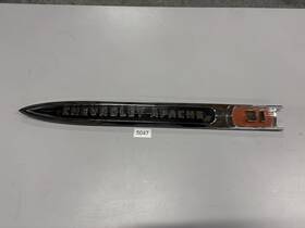 3753097 General Motors 1959 Chevrolet Apache 31 Truck 3100 Left Fender Emblem Spear Pickup Badge