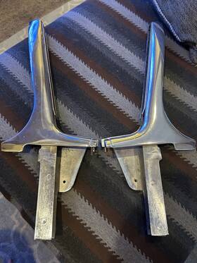 3754012 General Motors 3754011 56-58 C1 Corvette Lh/rh Door Pillar Posts-gm #3754011/3754012 Original