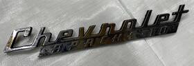 3766879 General Motors 1960 Chevy Apache Pickup Truck Fender Emblem Moulding Ornament Trim Chevrolet