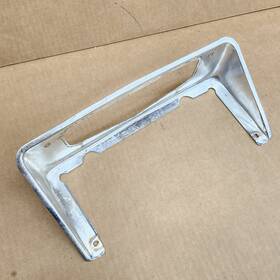 3797486 General Motors 63-67 C2 Corvette Rear License Plate Bezel Frame Surround Trim Chrome Mount Oem