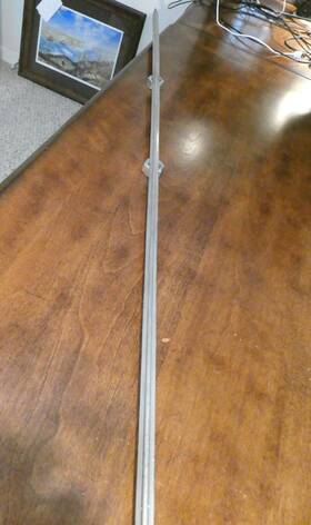 410353 General Motors 1973 1974 Oldsmobile Cutlass Center Hood Chrome Molding Trim