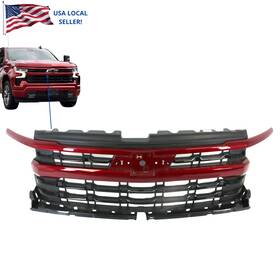 86283801 General Motors For 2022- 26 Chevy Silverado 1500 Front Bumper Upper Grille Radiant Red Original