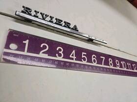 9074157 General Motors Oem 1968 Inch Riviera By Buick Dash Panel Emblem / Trim Badge