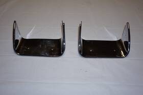 3966543 General Motors / Gm 70 71 72 73 C3 Corvette Chrome Exhaust Bezels Lh And Rh Original